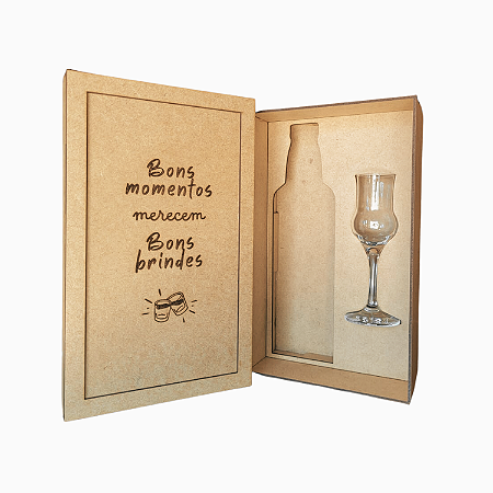 Kit Especial Bons Momentos para Garrafa 700ml + Taça Alambic 90ml