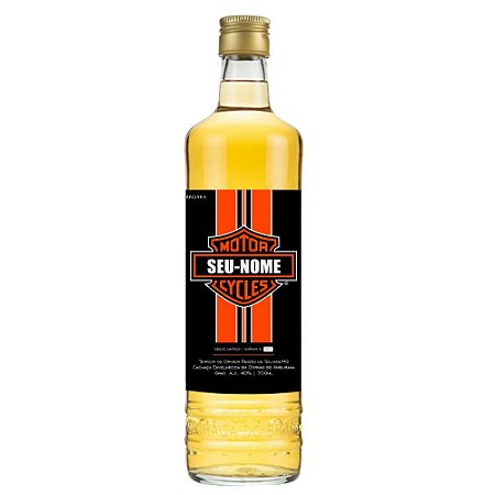 CACHAÇA HARLEY DAVIDSON PERSONALIZADA 700ML