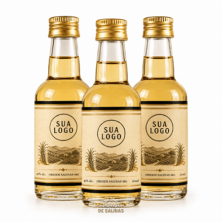 KIT CACHAÇA PERSONALIZADA MINIATURA 50ML 36 UNIDADES