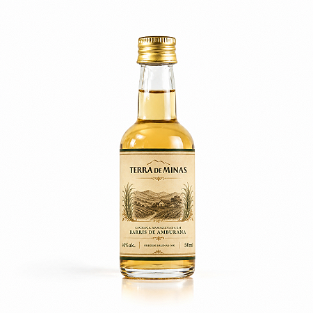 CACHAÇA TERRA DE MINAS AMBURANA 50ML