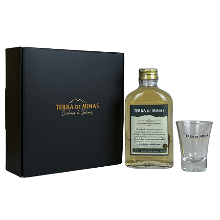 KIT BOX SUPREMO TERRA DE MINAS AMBURANA 200ML + COPO DOSE