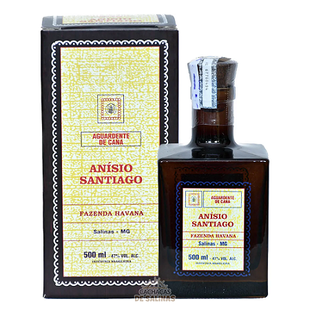 CACHAÇA ANISIO SANTIAGO EDIÇÃO ESPECIAL 80 ANOS 500ML