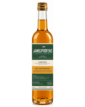 BEBIDA MISTA JAMBUPROFENO CACHAÇA COM JAMBU E MEL 500ML
