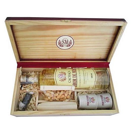 Kit de Cachaça Sabor de Minas Madeira Especial 500 ml