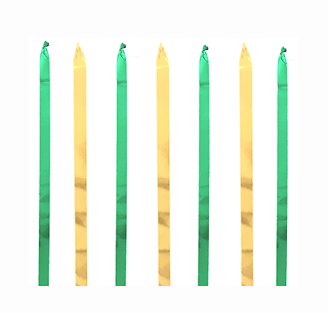 Varal de Fitas Copa do Mundo Verde e Amarelo 10 Metros.