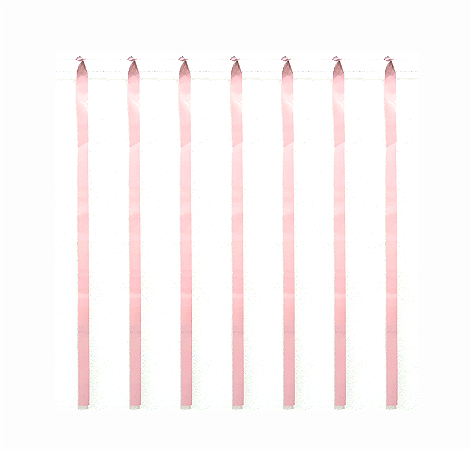 Varal de Fitas Metalizadas Rosa Bebê 100 Metros.
