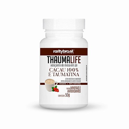 Adoçante de mesa Thaumalife -  Cacau 100% e Taumatina - 50g