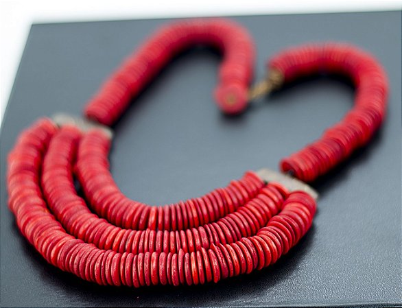 Colar Trinit - Carmim