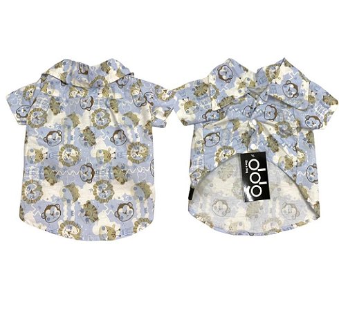 CAMISA PET PARA CACHORRO AZUL BICHOS