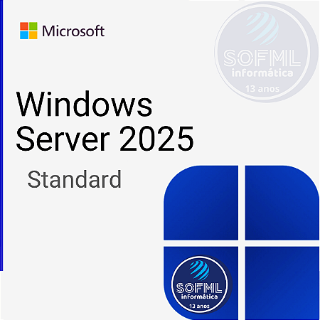 Licença Windows Server 2025 Standard 64Bits 16 CORE