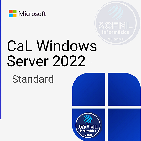 Pacote 05 CAL RDS/TS Acesso Remoto CAL Windows Server 2022 User/device - R18-06456