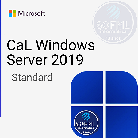 Pacote 05 CAL RDS/TS Acesso Remoto CAL Windows Server 2019 User/device - 6VC-03746