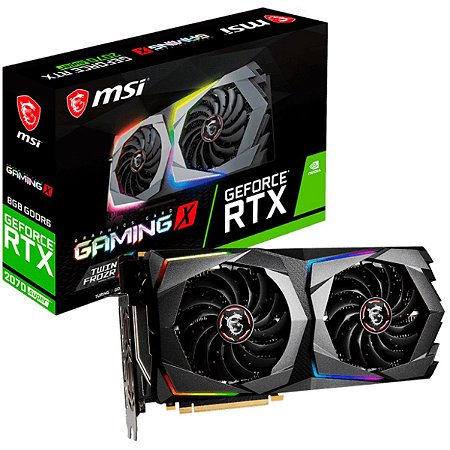 Placa de Vídeo MSI GeForce RTX 2070 Super Gaming X, RGB, 8GB GDDR6, 256Bit, 912-V373-299