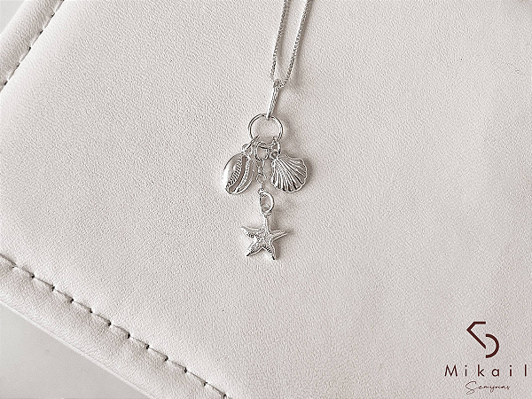 Colar de Prata Patuá do Mar 45cm