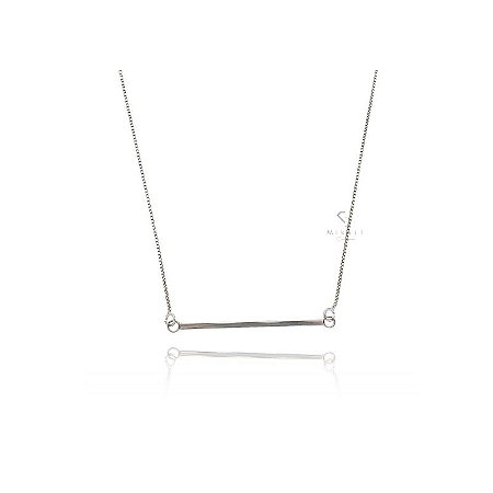 Choker de Prata Bastão