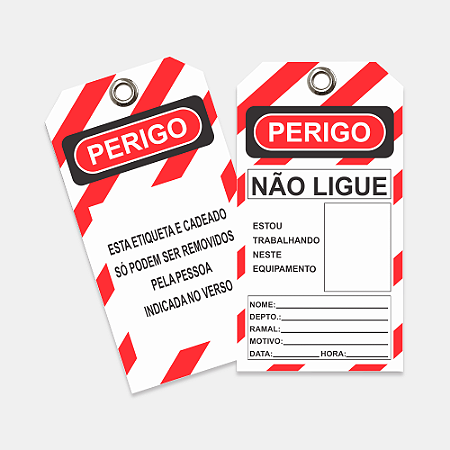 Etiqueta de Bloqueio - Não Ligue