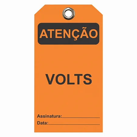 Etiqueta de Atenção - Volts