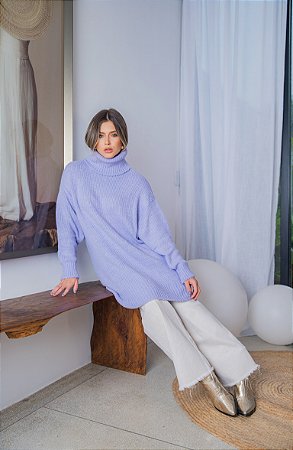Vestido Max Tricot Sophia Gola Alta