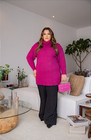 Vestido Max Tricot Sophia Gola Alta