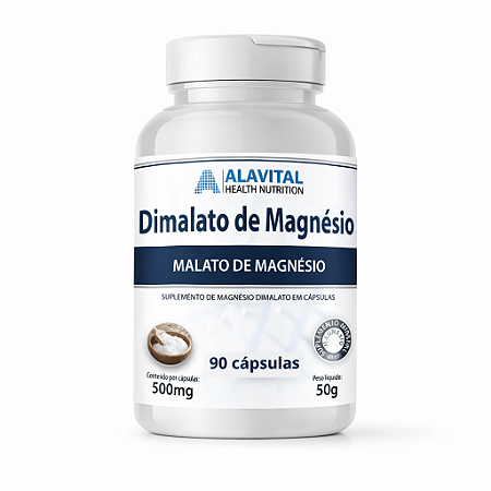 DIMALATO DE MAGNÉSIO 90 CAPS - ALAVITAL