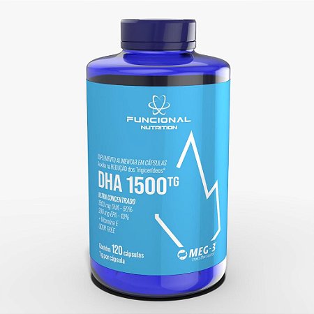 ÔMEGA 3 DHA 1.500 TG - 120 CAPS - FUNCIONAL NUTRITION