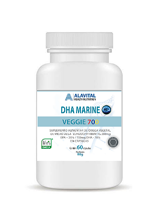 DHA MARINE VEGGIE 700 - 60 CAPS - ALAVITAL