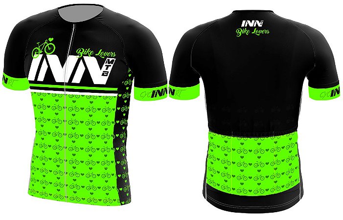Camisa Ciclismo Zíper Longo INN Cycle Sport Ref.016 Verde