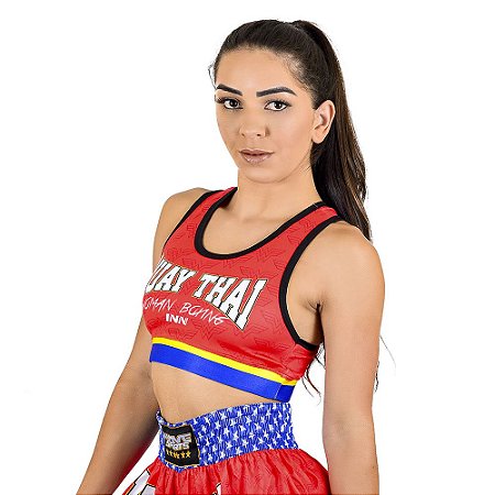 Top Feminino Muay Thai Woman Boxing
