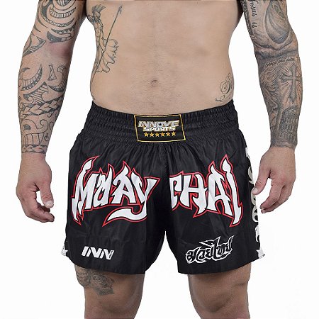 Short Muay Thai Masculino Longo Tribal Fighter - Innove Sports