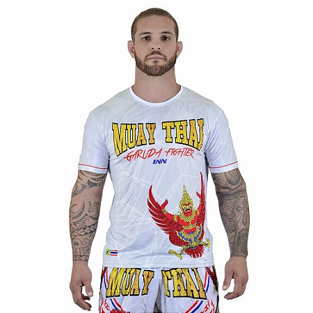 Camiseta Muay Thai Garuda Fighter Branca