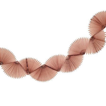 Caramelo - Guirlanda Leque de Papel de Seda