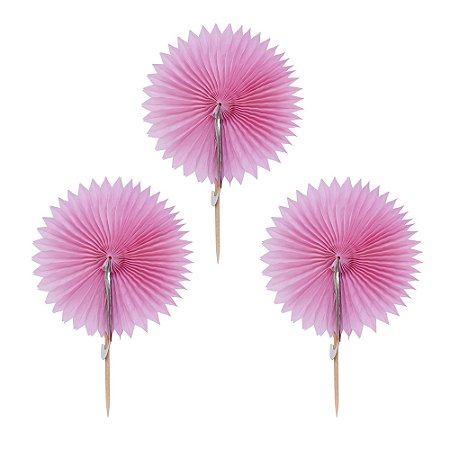 Rosa Tutti Frutti - Mini Leque Topper