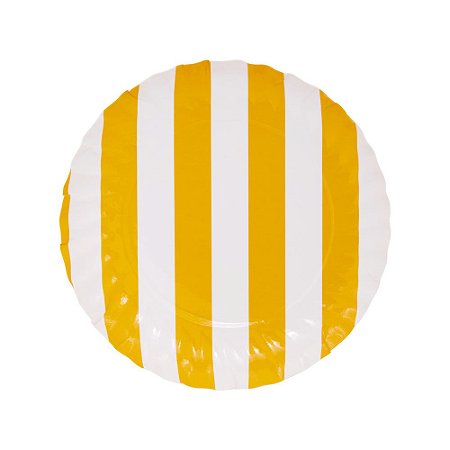 Listra Amarelo Queimado - Prato de Papel P 14cm (5 und)