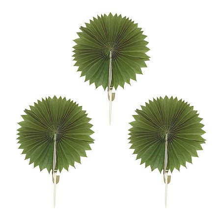 Verde Oliva - Mini Leque Topper