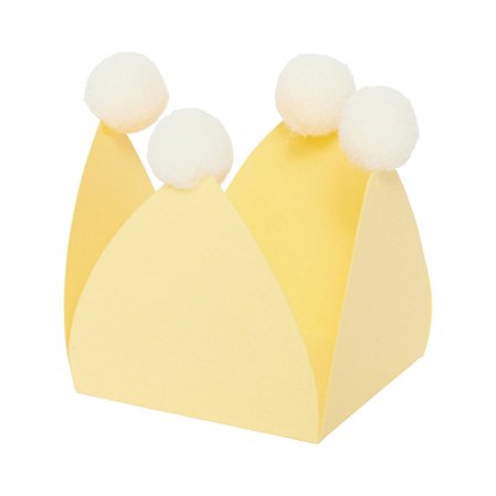 Amarelo Manteiga - Forminha de doce Pompom (20und)