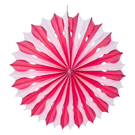 Vermelho Cereja Listra - Leque