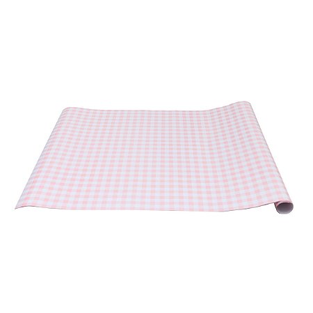 Xadrez Rosa - Papel Estampado