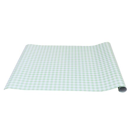 Xadrez Verde Chá - Papel Estampado