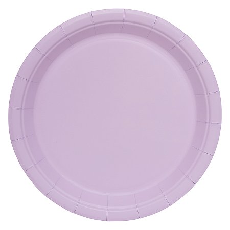 Lilás - Prato de Papel 18cm (10 und)