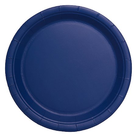 Azul Espacial - Prato de Papel 18cm (10 und)