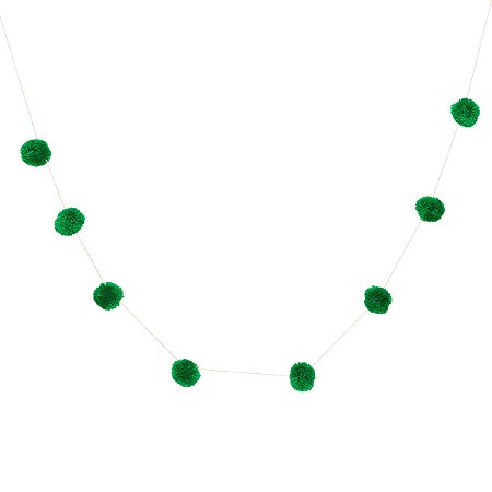 Verde Folha - Guirlanda Pompom