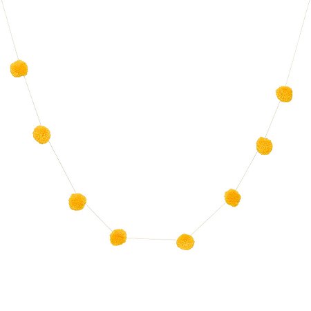 Amarelo Quindim - Guirlanda Pompom