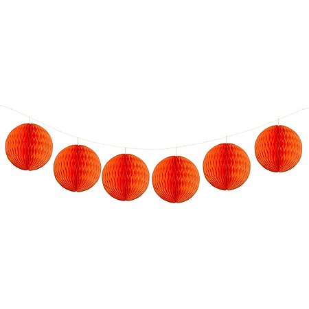 Laranja - Guirlanda Mini Globo