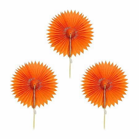 Laranja - Mini Leque Topper