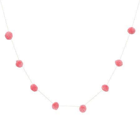 Rosa Flamingo - Guirlanda Pompom