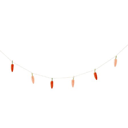 Laranja e Pessego - Guirlanda Mini Cenoura