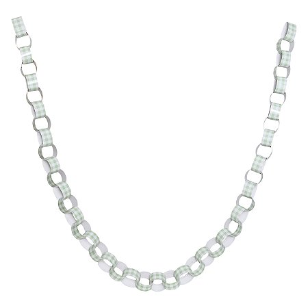 Xadrez Verde Chá - Guirlanda Corrente (45 elos)