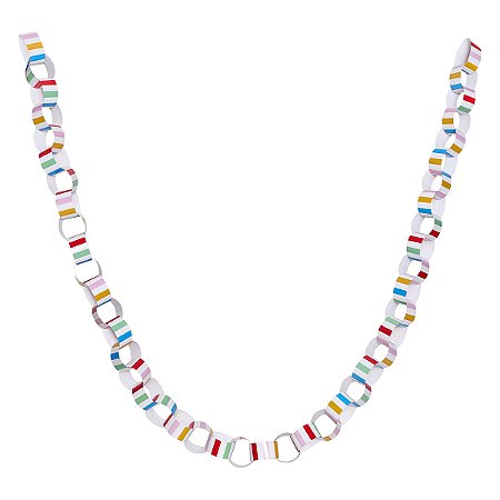 Listra Multicolorida - Guirlanda Corrente (45 elos)