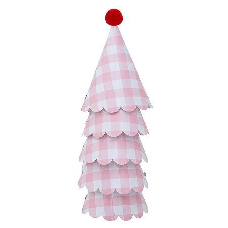 Xadrez Rosa Morango - Chapeuzinho Pompom (5 und)