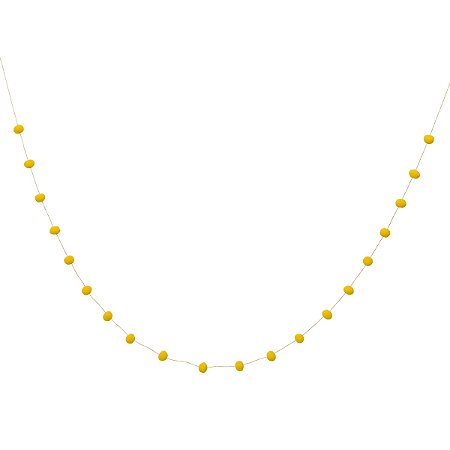 Amarelo Quindim - Guirlanda Mini Pompom